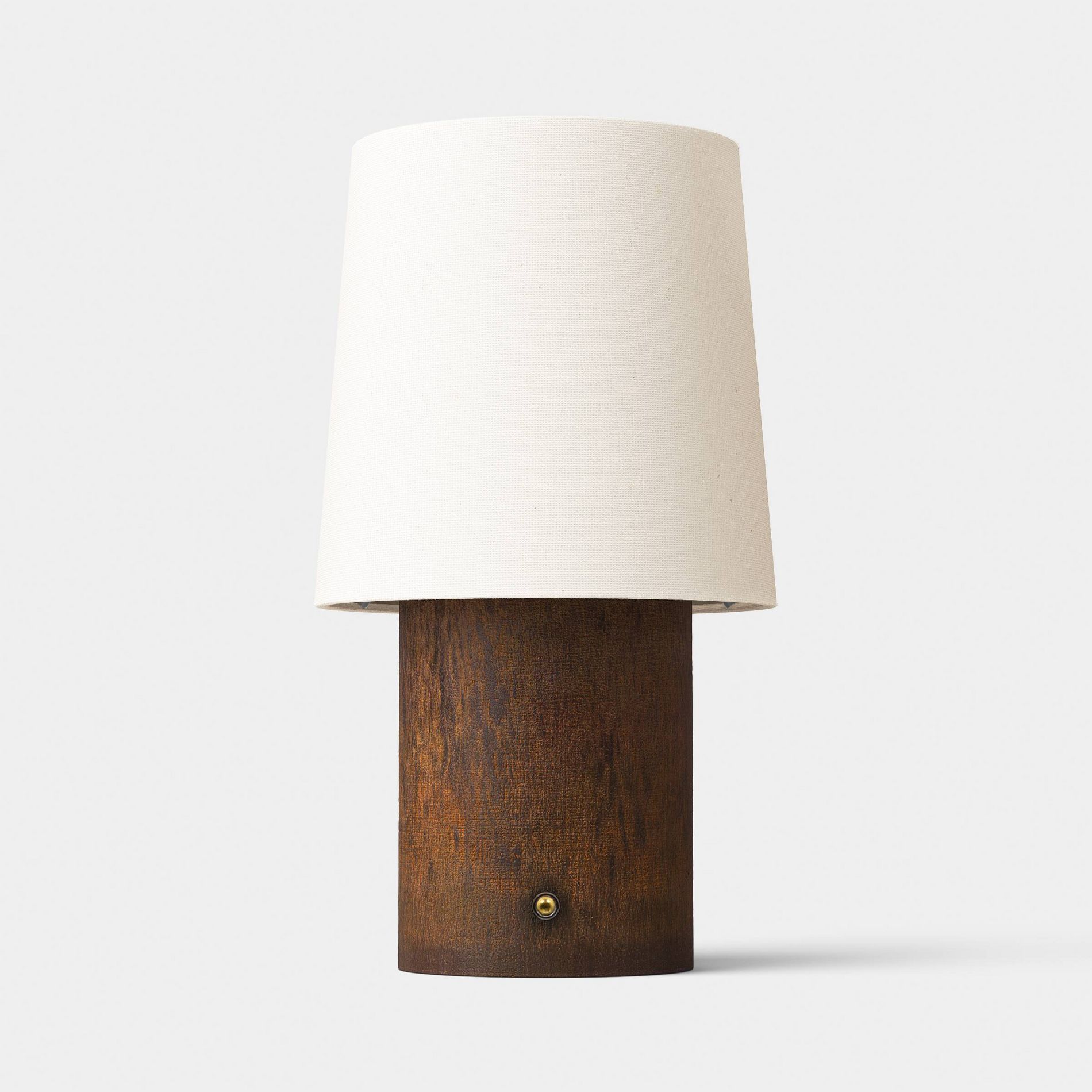Faux Wood Portable Table Lamp (Includes LED Light Bulb) - Threshold™
