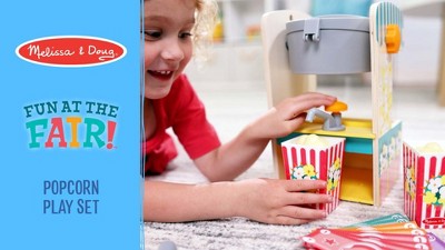 Melissa & Doug Disney Snacks & Popcorn Wooden Pretend Play Food Counter –  33pc : Target
