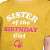 Girls' - Barbie - Sister of The Birthday Girl Short Sleeve Graphic T-Shirt - 2 of 4