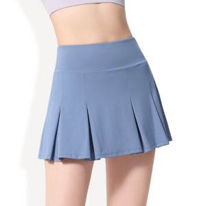 Anna-Kaci Active Women's High Waist Pleated Athletic Skort with Built-In Shorts - 1 of 4