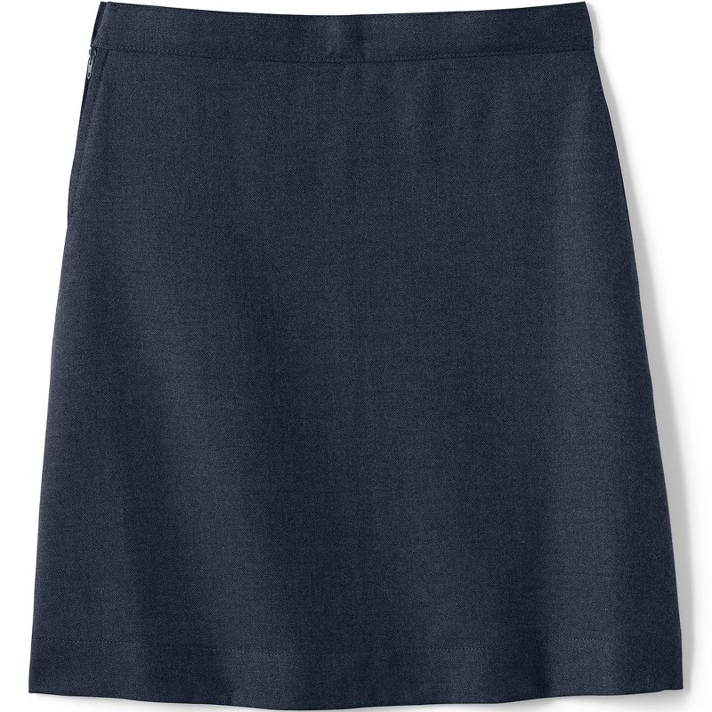 Lands' End School Uniform Kids Solid A-line Skirt Below the Knee, 2 of 4