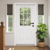 PexFix 36"x80" 6-Lite 2-Panel Fiberglass Composite Door White Left Hand Inswing Entrance Door Exterior Front Entry Doors With 4-9/16 Frame - 3 of 4