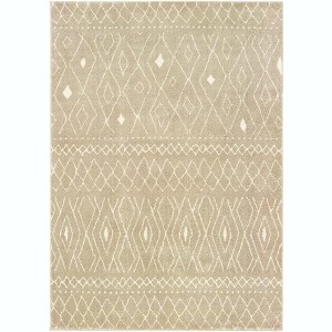 Oriental Weavers Carson Collection Fabric Sand/Ivory Pattern- Living Room, Bedroom, Home Office Area Rug, 2' X 3' - 1 of 1