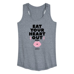 Women's - Grease - Eat Your Heart Out Graphic Racerback Tank - 1 of 4