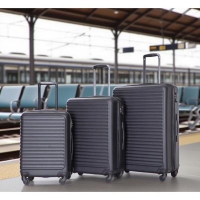 KTMBDW Luggage Sets 3 Piece (20", 24", 28"), ABS Lightweight Suitcase With Wheels and 2 Hooks, Spinner Wheels, TSA Lock