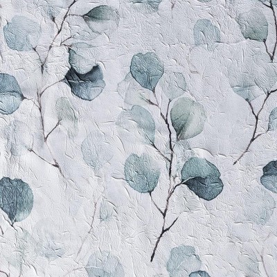 Eucalyptus Crushed Taffeta Semi-Sheer Rod Pocket Valance, 48x15"