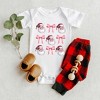 The Juniper Shop Coquette Santa Chart Baby Bodysuit - 6 Month - White - 2 of 3