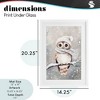 Stupell Industries Cute Winter Owl Framed Print Under Glass Art - 4 of 4