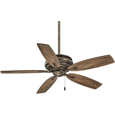 54" Minka Aire Industrial Farmhouse Indoor Ceiling Fan Heirloom Bronze Aged Boardwalk for Living Room Kitchen Bedroom Family Home