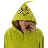 Seven Times Six Dr. Seuss GRINCH Matching Family Costume Pajama Union Suit Green - 3 of 4