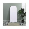 Elegant Lighting Metal Frame Arch Full Length Mirror 28x66 Inch in Silver - 2 of 4