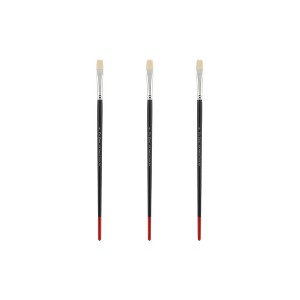 Creative Mark Powercryl Ultimate Acrylic Paint Brushes - Bright Assorted Sets of 3, Artist Paint Brushes, 3 Diameters of Synthetic Hair Filament, Fine - 1 of 4