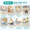 Infans 8-in-1 Baby High Chair w/ Double-layer Cushions Multifunctional Toddler - 4 of 4
