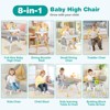 Infans 8-in-1 Baby High Chair w/ Double-layer Cushions Multifunctional Toddler - image 4 of 4