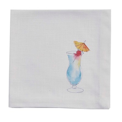 Split P Tropical Drink Napkin Set - Blue Hawaiian