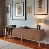 70" Mid Century Modern TV Stand for TVs up to 80 Inch, Entertainment Center Media Console with 3 Cabinets and 4 Open Storage Compartments - 4 of 4