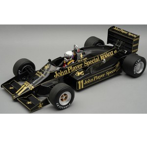 Lotus 94T #11 "John Player Special Team Lotus" F1 "European GP" (1983) with Display Case and Figure 1/18 Model Car by Tecnomodel - 1 of 3