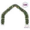 Aghana Digitals 16ft Green PVC Christmas Garland with 450 Lifelike Branches, 32 Gold/Red Baubles - - 4 of 4