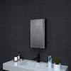 HBEZON Medicine Cabinet with Mirrors, Recess/Wall Mount Bathroom Cabinet, Adjustable Shelves, Soft-Close Hinge, Rectangular, Aluminum - 3 of 4