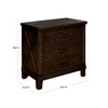 NicBex Nightstand with 3 Drawers,1pc Side Table with Wood Frame,Bedside Table for Bedroom,Living Room - 3 of 4