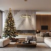 LNC Alastair 1-Lights 21.7" Luxury and Glam  Circle Integrated LED Crystal Chandelier,Gold - 4 of 4