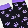 Purple Paw Print Dog Lover Socks from the Sock Panda (Women's Sizes, Adult Medium) - 2 of 4