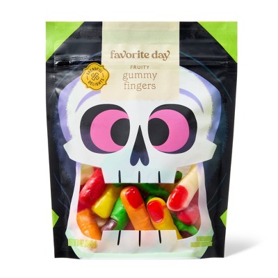 Halloween Fruity Flavored Gummy Fingers Candy - 9oz - Favorite Day™