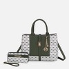 MKF Collection Yuliana Circular M emblem Print Satchel Bag with Wallet by Mia K - 2 of 4