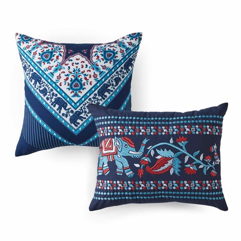 2pc Amena Throw Pillow Set Indigo Azalea Skye Target