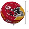 NFL Kansas City Chiefs Split Helmet Circle Plushlete Pillow - 3 of 3
