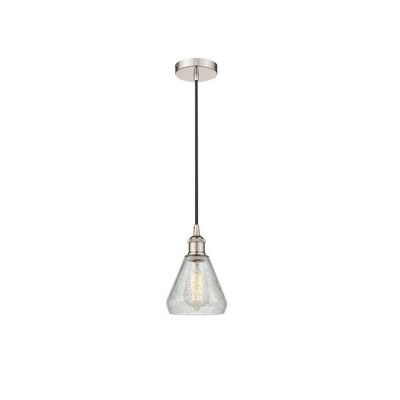 Conesus - 1 Light Cord Hung Mini Pendant In Industrial Style-10.75 Inches Tall and 6 Inches Wide
