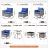 XIZZI Premium Outdoor Swivel Chair Sofa Set in 7 Colors, Modular Patio Seating with Swivel Chairs, Add-Ons Like Coffee Table and Fire Pit - 2 of 4