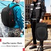 17 Inch Laptop Backpack with Hardshell, Waterproof Armored Rucksack with USB Port & Rain Cover for Motorcycle Outdoor Travel - 3 of 4