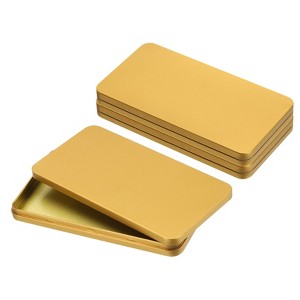 Unique Bargains Tinplate Money Ticket Credit Card Check Organizing Decorative Banks 6.7" x 3.5" 3 Pcs - 1 of 4