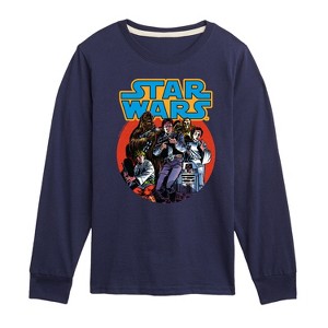 Boys' - Star Wars - Han Solo Comic Toddler And Youth Long Sleeve Tee Long Sleeve Graphic T-Shirt - 1 of 3