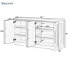 CAVINAS Sideboard Buffet Cabinet with Adjustable Shelves,60" Kitchen Storage Cabinets with Silver Handles,for Kitchen,Living room and Dining Room - 4 of 4