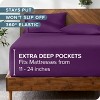 24 Inch Extra Deep Pocket Microfiber Fitted Sheet by Bare Home - 3 of 4