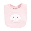 Hudson Baby Infant Girl Cotton Bibs, Dreamer, One Size - 3 of 4