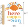 Big Dot of Happiness Here Comes The Son Small Outdoor Lawn Decoration, Boy Boho Baby Shower Welcome Yard Sign - 1 Piece - 4 of 4