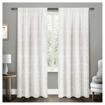 Damask Medallion Heavyweight Chenille Jacquard Room Darkening Rod