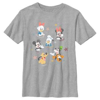Boy's Mickey & Friends Adorable Sketch Portraits T-Shirt