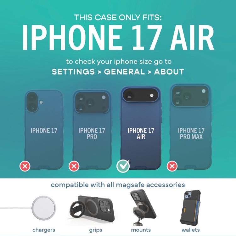 Smartish iPhone 17 MagSafe Case - Gripmunk Slim Grip Magnetic Cover, 5 of 9