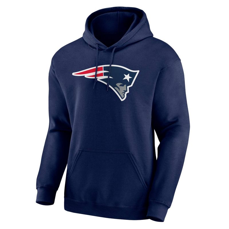 NFL New England Patriots Long Sleeve Core Big &#38; Tall Fleece Hooded Sweatshirt, 1 of 4