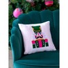 Shiraleah Pink Nutcracker Christmas Pillow - 2 of 4