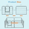 FURNIinspire Pet Crates and Houses Canine Play Yard 16-Section Metal Fence with Access Door for Garden, Backyard, Indoors, Black, 92.1"*32.6"*23.6" - 3 of 4