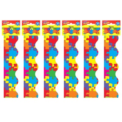 Trend Jigsaw Terrific Trimmers, 39 Feet Per Pack, 6 Packs