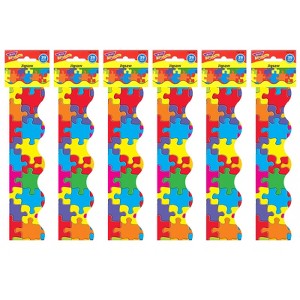 Trend Jigsaw Terrific Trimmers, 39 Feet Per Pack, 6 Packs - 1 of 1