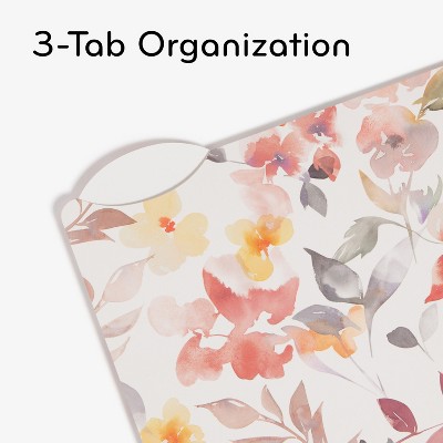 U Brands 12ct File Folders Loose Botanicals