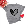 Simply Sage Market Women's Heart Scribble Short Sleeve Garment Dyed Tee - 3 of 4