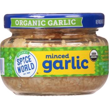 Spice World Organic Minced Garlic - 4.5oz